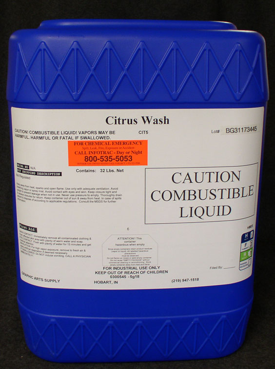 (image for) Citrus Based Blanket & Roller Wash 5 gallon