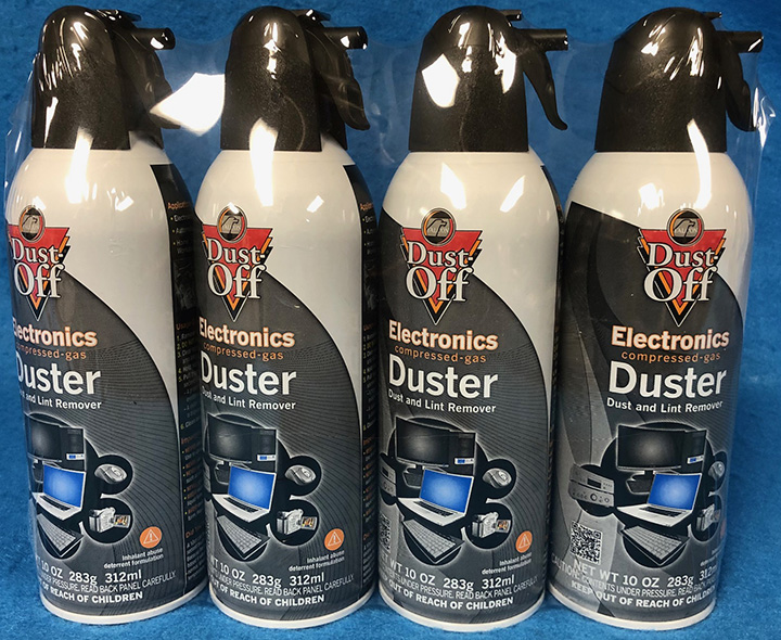 (image for) Dust-Off Compressed Air Dust Removing Aerosol 10 oz. 4-Pack