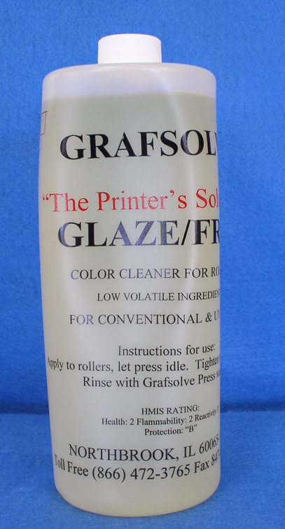 (image for) GLAFRE Grafsolve Glaze Free Color Cleaner for Rollers 1/qt.