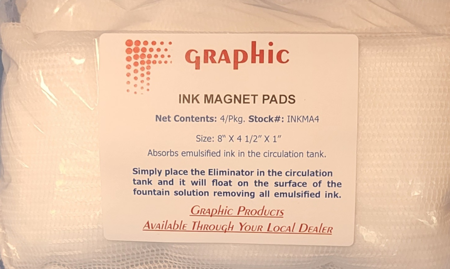 (image for) INKMA4 INK MAGNET PADS 4/Pack