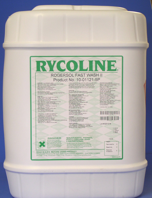(image for) Rycoline Rogersol Fast Wash II - 5 Gallon HAZMAT SHIPPING