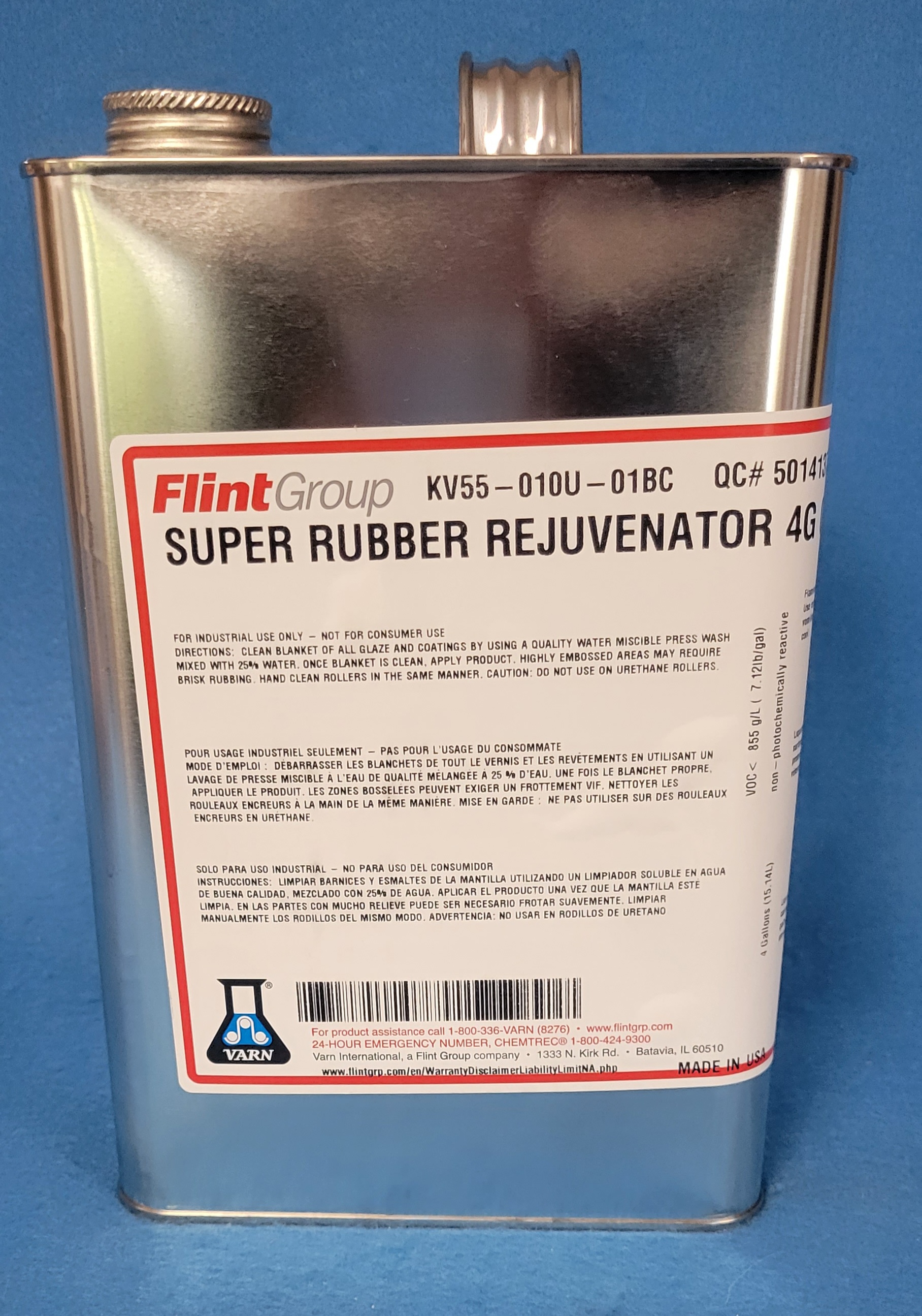 Super Rubber Rejuvenator 1 Gallon. Our stock number: SUPRUB  [KV55-010U-01BC] - $68.00 : Graphic Arts Supply, Online Store